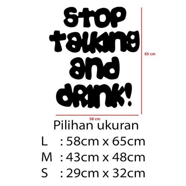 Gambar Stiker Dekorasi Unik Lucu Kaca Dinding Rumah Cafe Restaurant Kafe Office Home Decor Kantor Toko Hiasan Dinding Wall Custom Cutting Sticker Stoptalking - L dari storejennifer undefined Tokopedia
