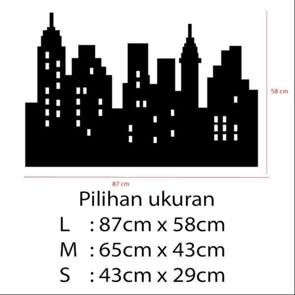 Gambar Stiker Dekorasi Unik Lucu Kaca Dinding Rumah Cafe Restaurant Kafe Office Home Decor Kantor Toko Hiasan Dinding Wall Custom Sticker City Skyline - L dari storejennifer undefined Tokopedia