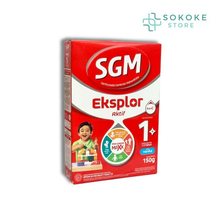 Gambar SGM Eksplor Aktif 1+ 150gr - Susu Pertumbuhan 1-3 Tahun - Vanila dari SokokeStore undefined Tokopedia