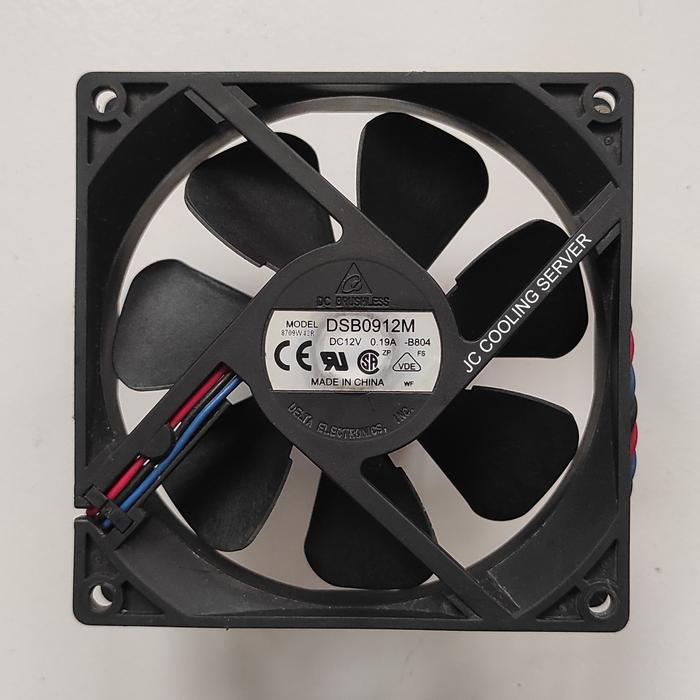 Gambar Fan Kipas Silent 2500rpm DELTA Electronics 12V 0.19A 9cm tebal 2.5cm 3kabel Made In China dari JC COOLING SERVER undefined Tokopedia
