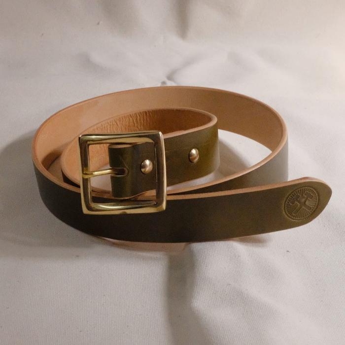 Gambar Belt vegtan solid brass buckle (no.3) dengan banyak pilihan warna strap-Sabuk kulit - Tan, 31-32 dari Siege leather undefined 4 Tokopedia