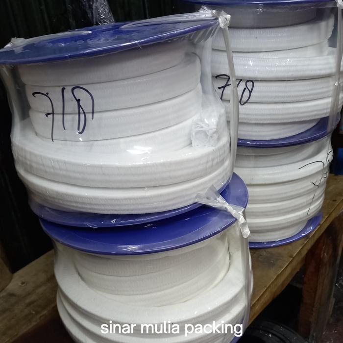 Jual gland packing teflon/ fure ptfe 22 mm x 22 mm gulungan 5 kg ...