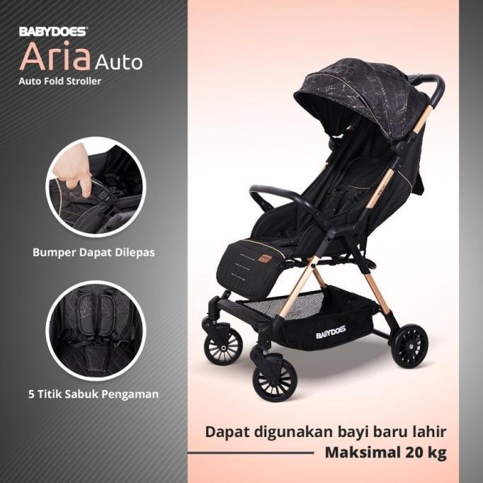Gambar new - strollers babydoes aria auto / kereta dorong bayi - Black dari kettystore_ undefined Tokopedia