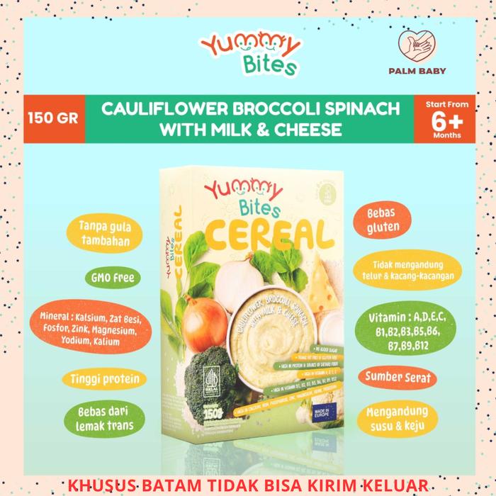 Gambar Yummy Bites CEREAL / Bubur Bayi - Cauliflower bro dari Palm Baby Shop BTM undefined Tokopedia