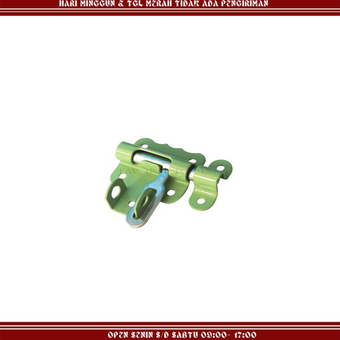 Gambar Grendel Gudang Izm Hijau Grendel Slot Kupu" - 2 inch hijau dari favorit.tools undefined Tokopedia