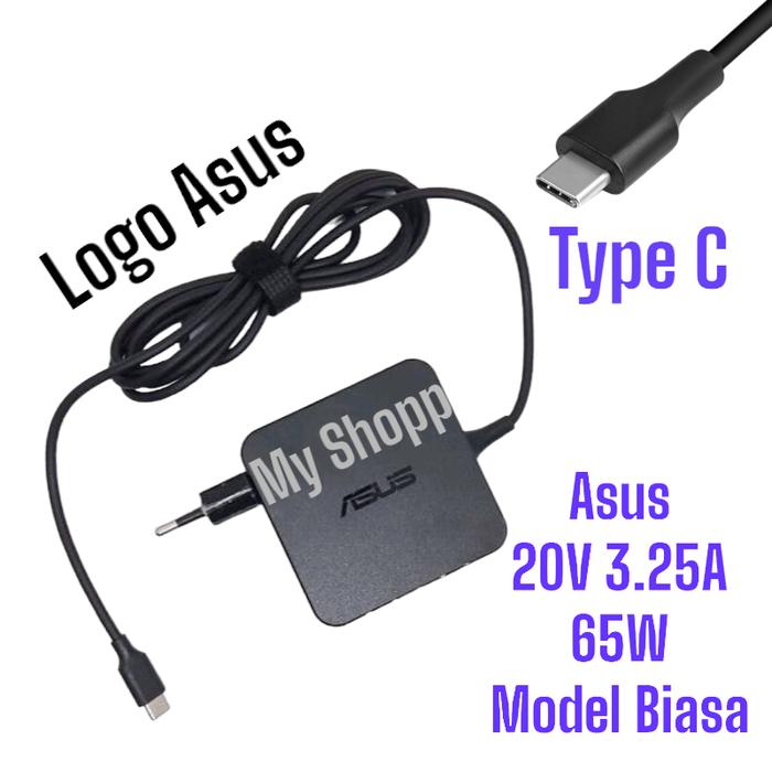 Gambar Adaptor Charger Laptop Asus 65W USB Type C Original - Model Biasa dari MARKETCOMPUTER undefined Tokopedia