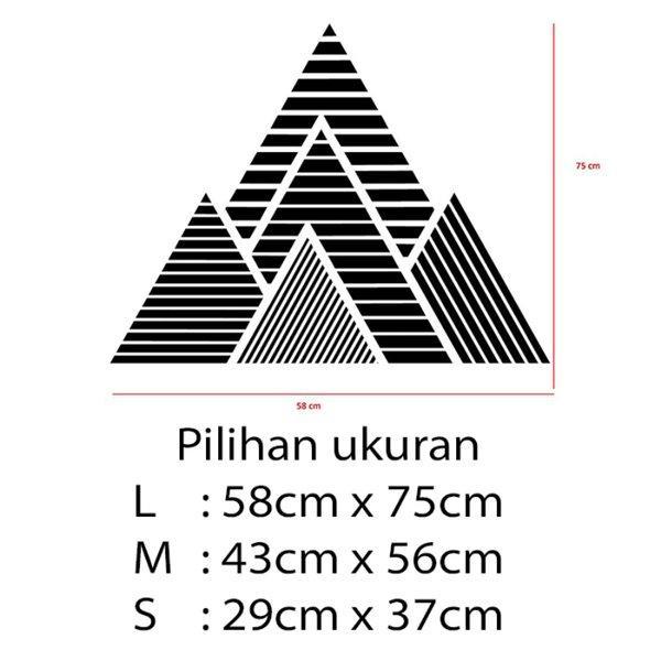 Gambar Stiker Dekorasi Unik Lucu Kaca Dinding Rumah Cafe Restaurant Kafe Office Home Decor Kantor Toko Hiasan Dinding Wall Sticker Geometric Mountains - L dari storejennifer undefined Tokopedia