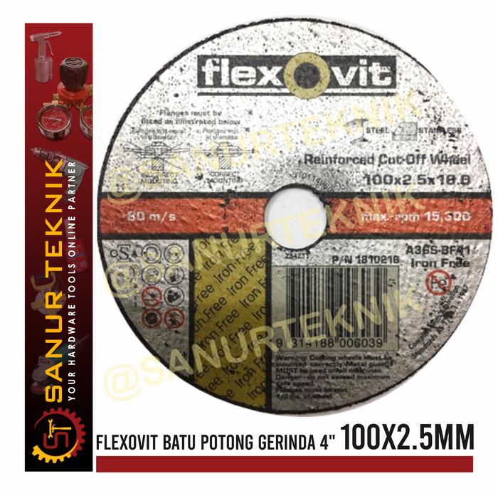 Jual FLEXOVIT Cutting Wheel / Batu Potong Gerinda 4