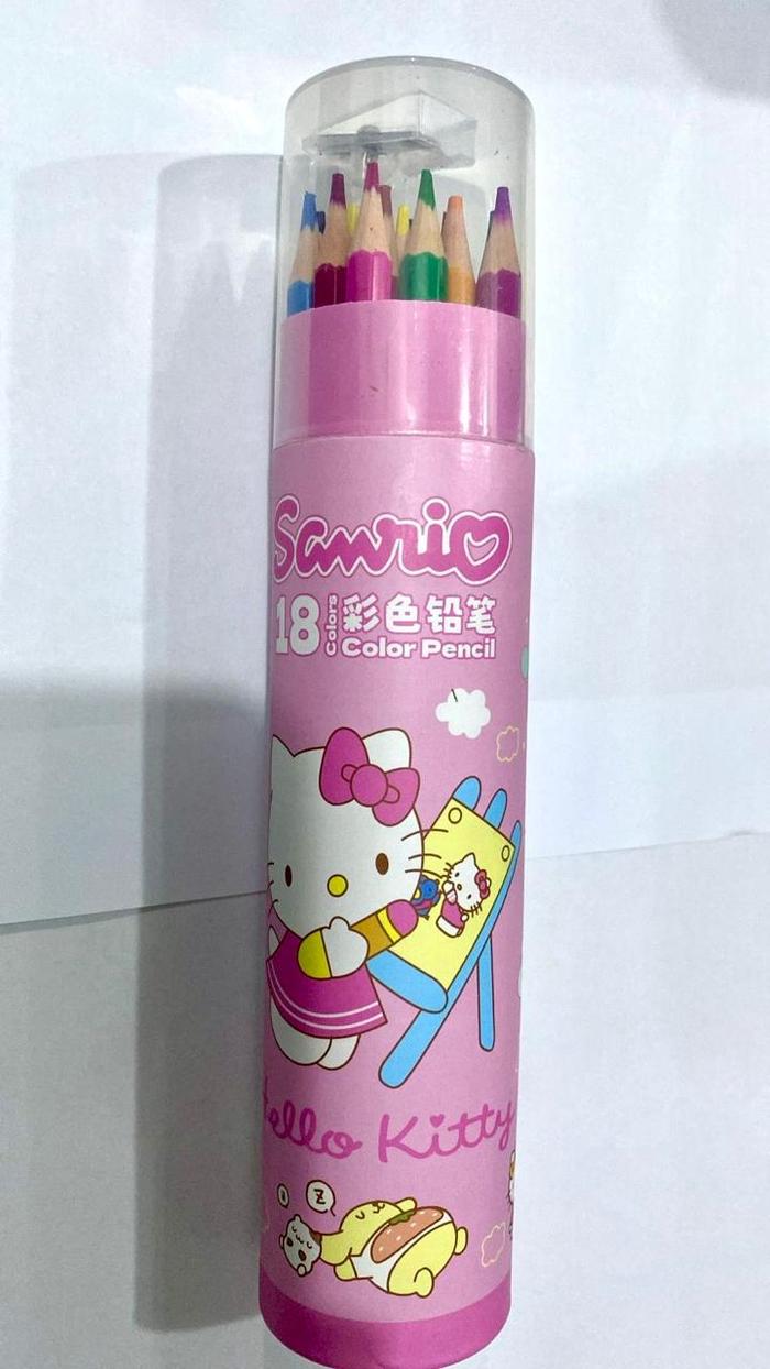 Gambar Pensil warna sanrio tabung isi 18 kuromi / cinnamoroll / hello kitty - WARNA 205 PINK dari PAYDAY STORE_NEW undefined Tokopedia
