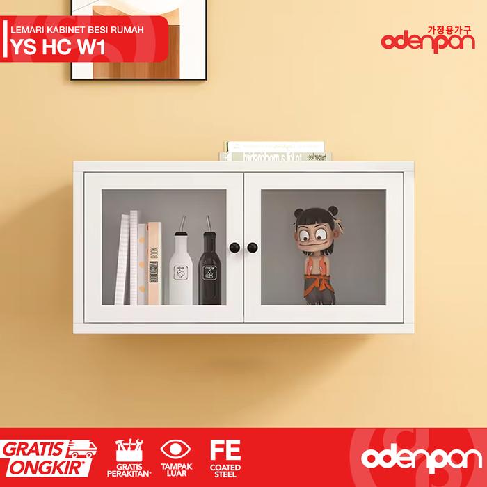 Gambar ODENPAN Lemari Hias Arsip Filing Cabinet Rumah Modular Besi Minimalis Serbaguna 2 Pintu Swing Dengan Kaca YS HC SERIES - YSHC - W1 dari Odenpan Meubel undefined Tokopedia