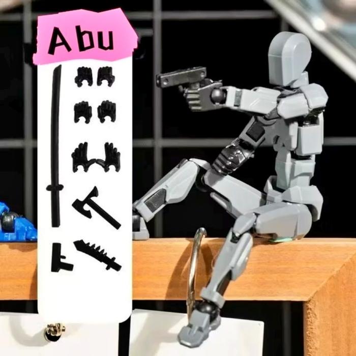 Gambar Dummy 13 Action Figure Mainan Pergeseran Bentuk Multi Sendi 3D - Abu-abu dari Dpolkadot undefined Tokopedia