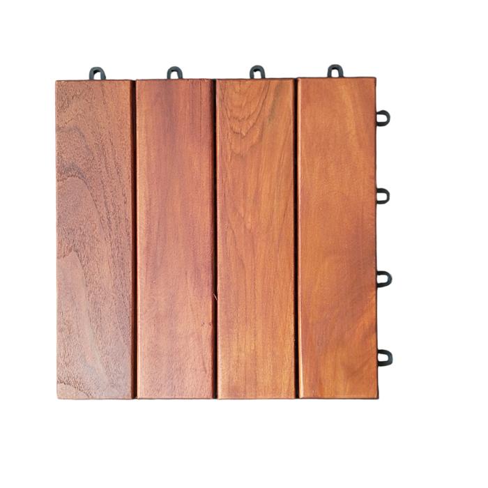 Gambar Decking tile lantai kayu jati 30x30cm - Finishing dari lovazka undefined Tokopedia