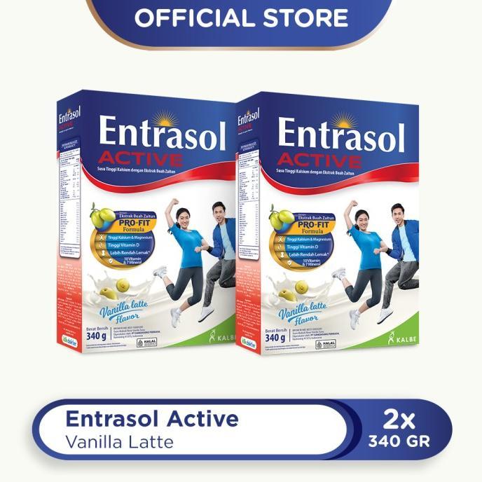 Gambar READY!! TWIN PACK: ENTRASOL ACTIVE VANILLA LATTE 340G - 2 PCS dari Goyang Inulita undefined Tokopedia