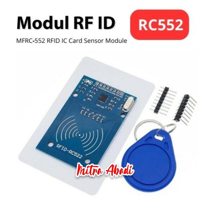 Gambar MFRC-522 RC522 FRC-522 RFID Reader IC Card Sensor Module / Kartu RF ID dari Mitra Abadi LED undefined Tokopedia