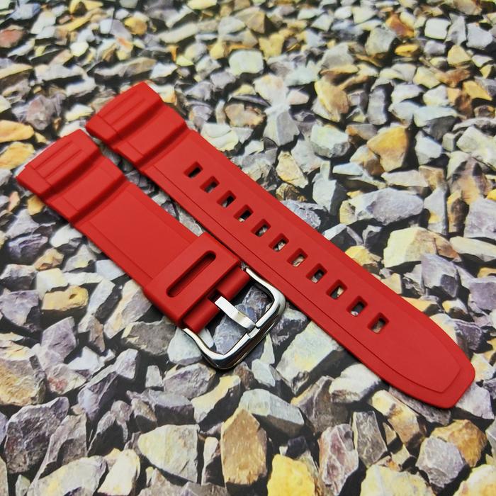 Gambar Tali Jam Tangan Pria CASIO W-S220-1A W S220 HDD-100 Warna Hitam - Merah dari Ogytashop undefined Tokopedia