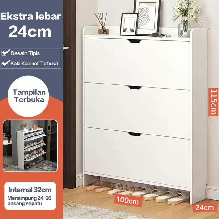 Gambar Termurah !! Damaindah Lemari Sepatu Minimalis Lemari Serbaguna Lemari Sepatu Minimalis Kayu Susun Penyimpanan Multifungsi Serbaguna Rak Sepatu Kayu Minimalis Rak Serbaguna Rak Lemari Sepatu Minimalis Kayu Susun Penyimpanan Multifungsi - Putih 100CM dari D'MAS STOREE undefined Tokopedia