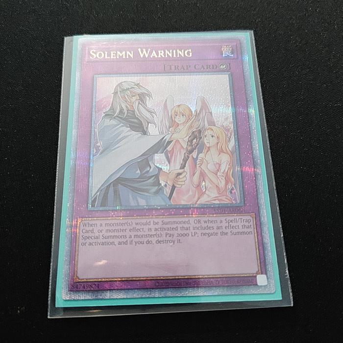 YUGIOH OCG AE ES01-AE068 Solemn Warning (QCSR) | Indo4ward YUGIOH OCG AE ES01-AE068 Solemn Warning (QCSR) | Indo4ward