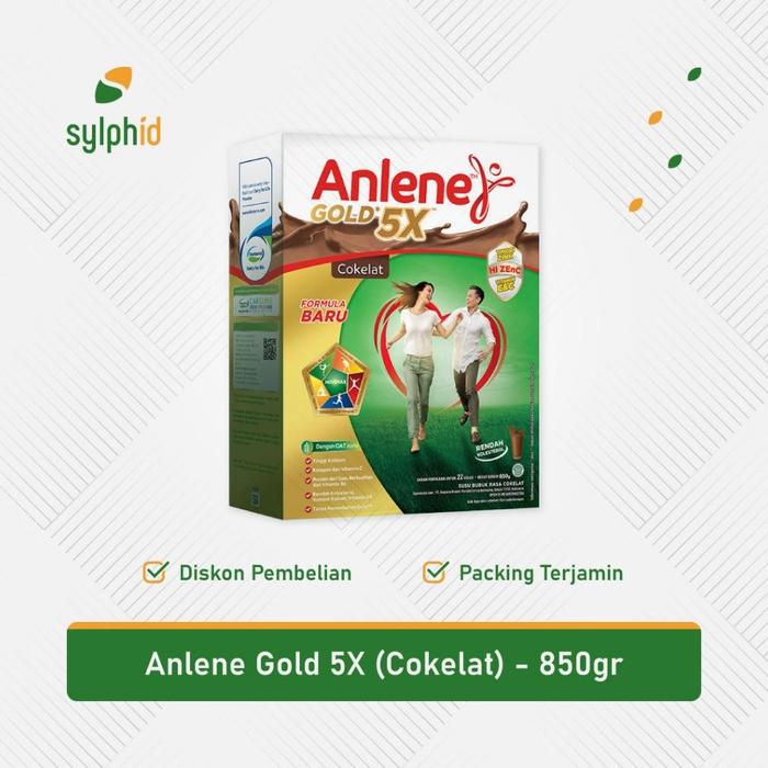Gambar Aqws Anlene Gold 5X Cokelat 850Gr / Susu Coklat Dewasa / Tulang Sendi dari cantara803 undefined Tokopedia