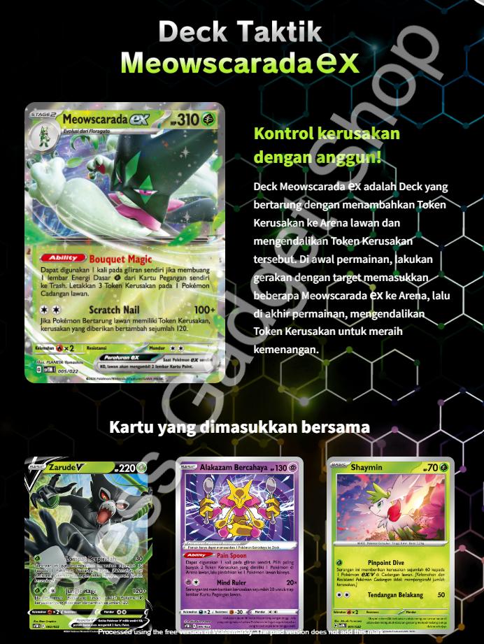 Gambar Pokemon Game Kartu Koleksi TCG Deck Taktik Meowscarada ex / Deck Taktik Charizard ex Terastal / Deck Taktik Miraidon ex / Deck Taktik Gardevoir ex / Deck Taktik Garchomp ex Terastal / Deck Taktik Scizor ex - Meowscarada dari Bless Gadget Shop undefined Tokopedia