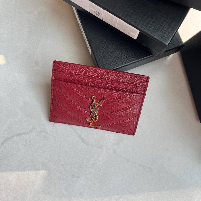Dompet Saint Laurent Envelope Card Holder Ysl Wallet Keychain 2025