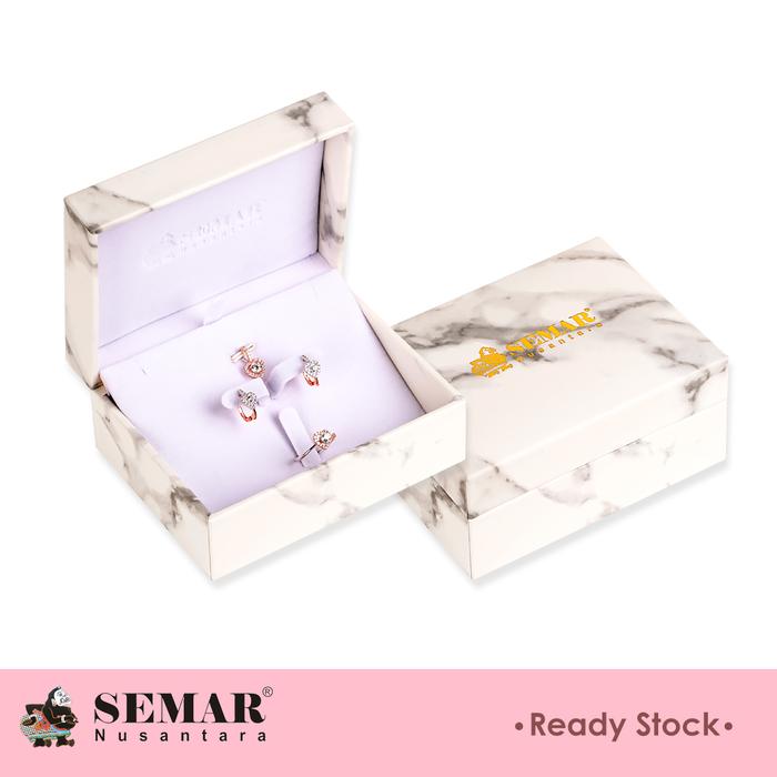 Gambar Kotak Perhiasan White Marble Square Jewelry Box Semar Nusantara - Set Box dari Semar Nusantara undefined Tokopedia