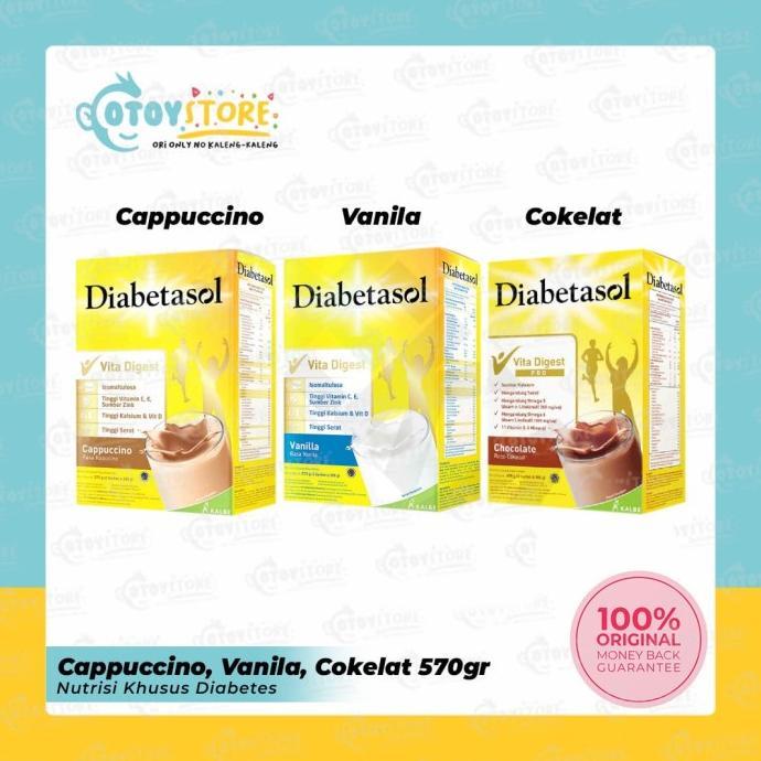Gambar Aqws Diabetasol 570G Vanila / Chocolate / Capuccino - Susu Khusus - Cappucino dari callee728 undefined Tokopedia