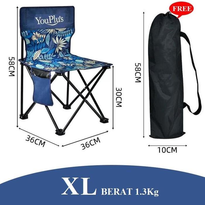 Gambar YOUPLUS Bangku Lipat Mancing Ukuran Extra Besar & Besar Kemah Outdoor Kursi Portable Camping Piknik Pancing / BANGKU JONGKOK /KURSI ANAK ANAK / BANGKU STOOL / FURNITURE - XL dari CV OZALEI undefined Tokopedia