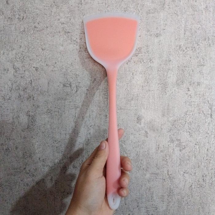 Gambar Sutil Silikon Spatula Sodet Penggorengan Tahan Panas - Orange dari kitchenoutlet96 undefined Tokopedia