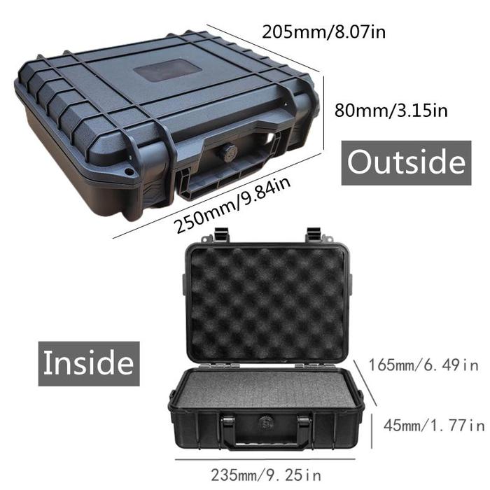 Gambar BOUSSAC Koper Box busa anti air anti benturan Tas Kamera Drone Barang pecah belah elektronik mahal kotak pelindung benturan dengan foam busa pelindung anti hujan anti jatuh anti pecah Plastic Tool Box Hardware Equipment Protection Safety Box Moisture - Model A - 25cm dari yunyun Store12 undefined Tokopedia