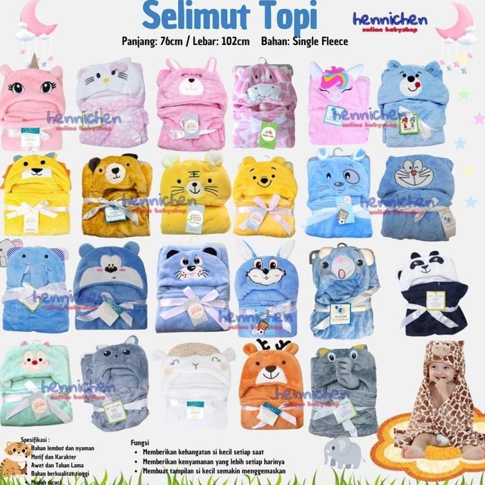 Gambar M15-SELIMUT TOPI Hot Product PILIH MOTIF Boneka / Selimut bayi topi K - M15, SELIMUT TOPI dari joannamart undefined Tokopedia