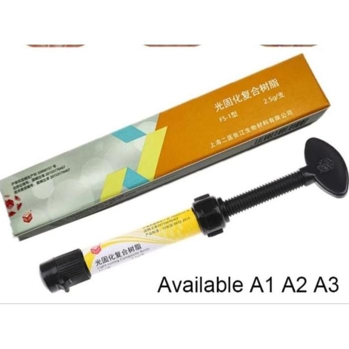 Gambar READY Komposit Resin Dental Composite Light Cure Bahan Penambal Gigi Berlubang Lem Behel Veneer Laser Tambal Gigi Komposite Microhybrid Nanofill Composit - Box kuning, A2 dari Nuu Stoore undefined Tokopedia
