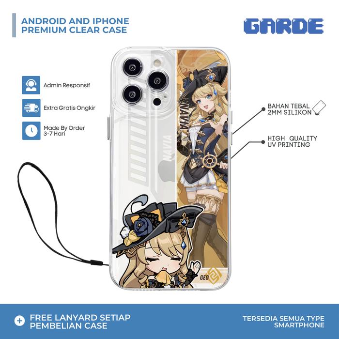 Gambar GENSHIN IMPACT CHIBI CHARACTER  PREMIUM CLEAR CASE HIGH QUALITY CASING HP SAMSUNG XIAOMI POCO XR SE 11 12 13 14 15 PRO MAX PLUS SALE BY GARDE - Navia, Poco dari Garde Casestore undefined Tokopedia