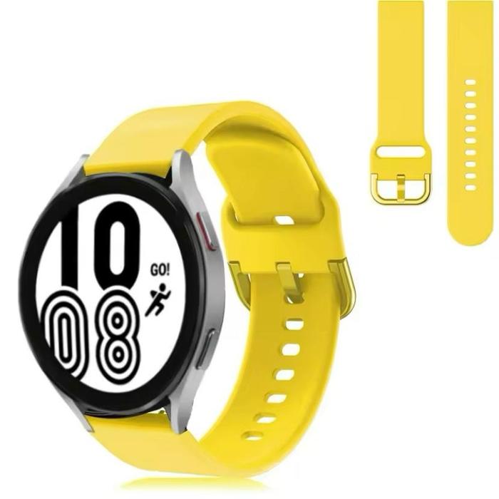 Gambar STRAP TALI JAM SAMSUNG GALAXY WATCH 7 40MM 44MM - MODEL ACTIVE RUBBER - Yellow dari Jktmanshop undefined Tokopedia