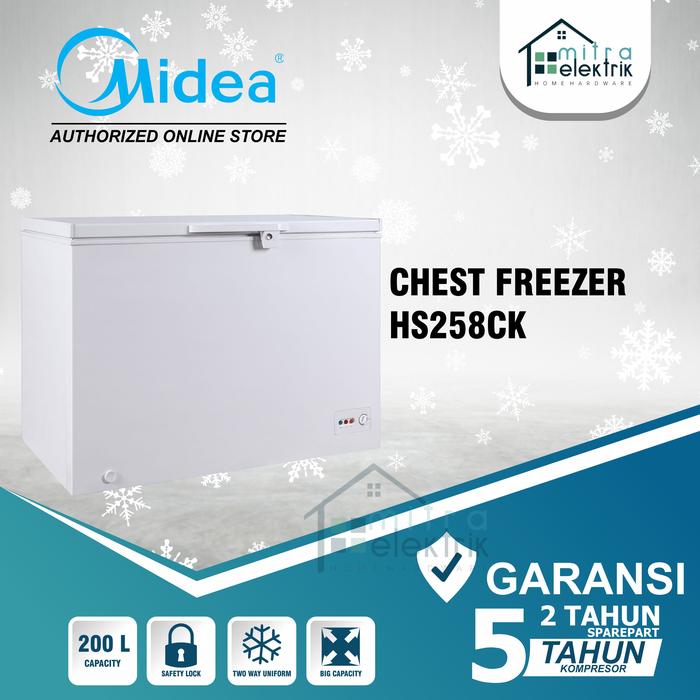Promo Chest Freezer Midea HS258CK 200 Liter Cicil 0 3x Kota