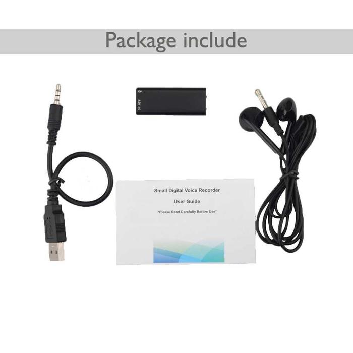 Gambar ALAT REKAM SUARA AUDIO VOICE RECORDER DIGITAL MINI PORTABLE PEREKAM SUARA HYPERBOLIC - MODEL A 8GB dari ODY-STORE undefined Tokopedia