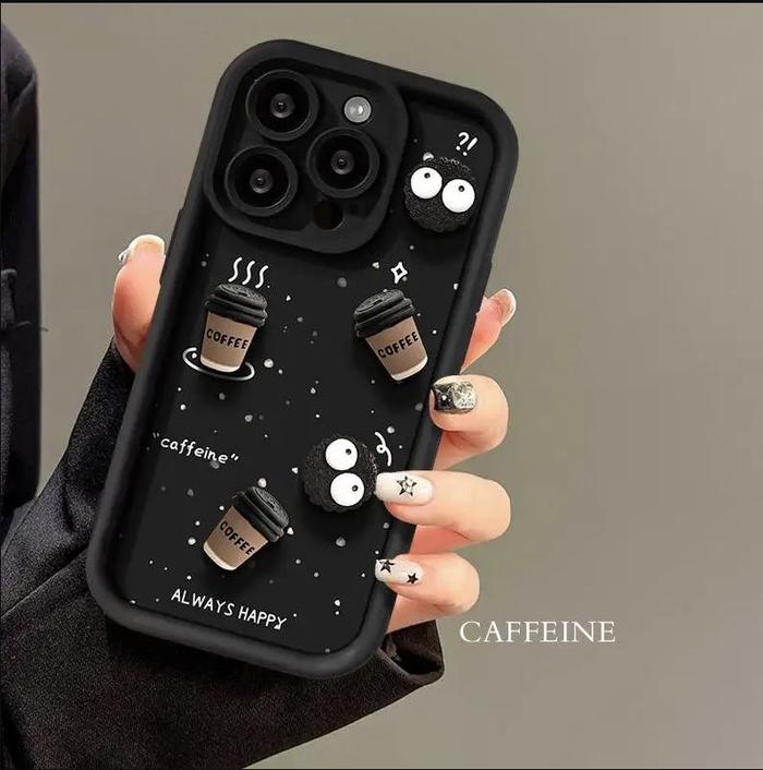 Gambar New! Case Coffee Shop Style Silicone Suitable For iPhone 7Plus 8Plus X XS XR XSMAX 11 12 13 14 15 PRO MAX - Coffee Brown, IP 12 PRO MAX dari My Case88 undefined 5 Tokopedia