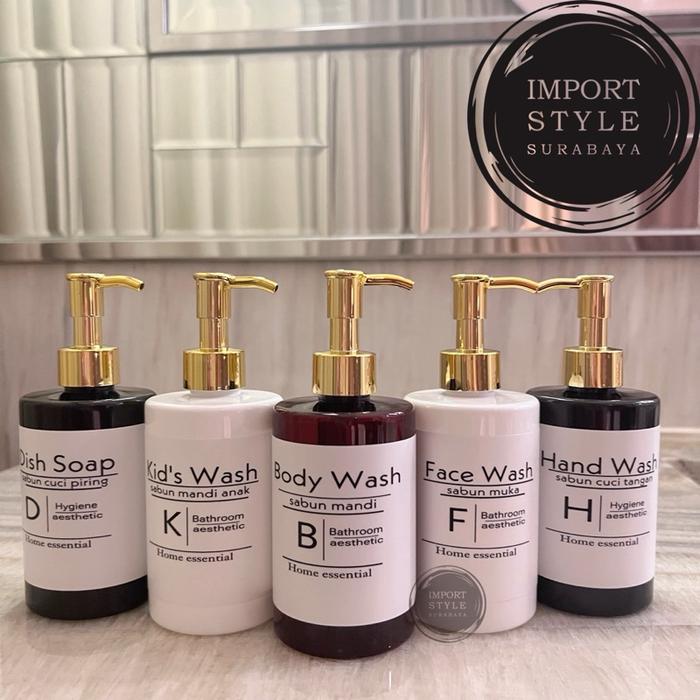Gambar BOTOL 250ML EXCLUSIVE SIMPLE DESIGN HITAM PUTIH AMBER SILVER GOLD LUXURY . aesthetic bottle refill tempat sabun cair pump dispenser soap estetik - AMBER+GOLDLUX, BOTTLE CLEANSER dari Import style surabaya undefined Tokopedia