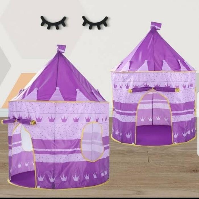 Gambar Tenda Anak Mainan Indoor - Castle Play - Tenda Camping Outdoor - Ungu dari Toko Baby Wang undefined Tokopedia