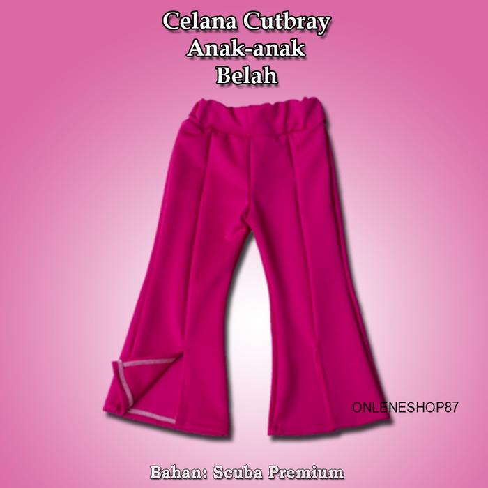 Gambar Celana Cutbray Anak Perempuan 1-9th Model Bahan Scuba Tebal - fanta, 9-10 tahun dari TheKidsRoobun undefined Tokopedia