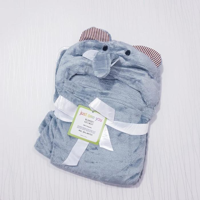 Gambar Cyand clothing Selimut Bayi Topi Boneka 3D Fleece - Gajah Abu dari romleee23 undefined Tokopedia