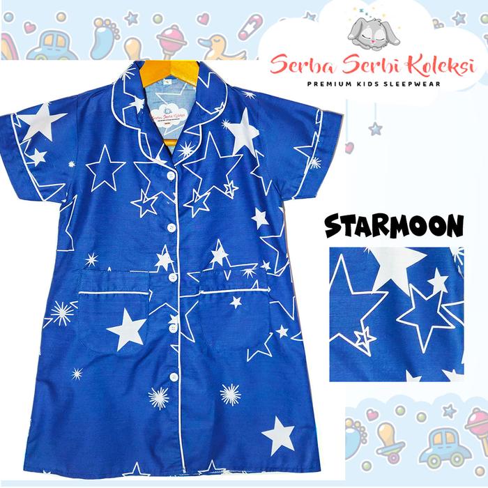 Gambar DASTER ANAK atau BAJU TIDUR ANAK KATUN PREMIUM - D35 - Biru, S dari SerbaSerbiKoleksi_NEW undefined Tokopedia