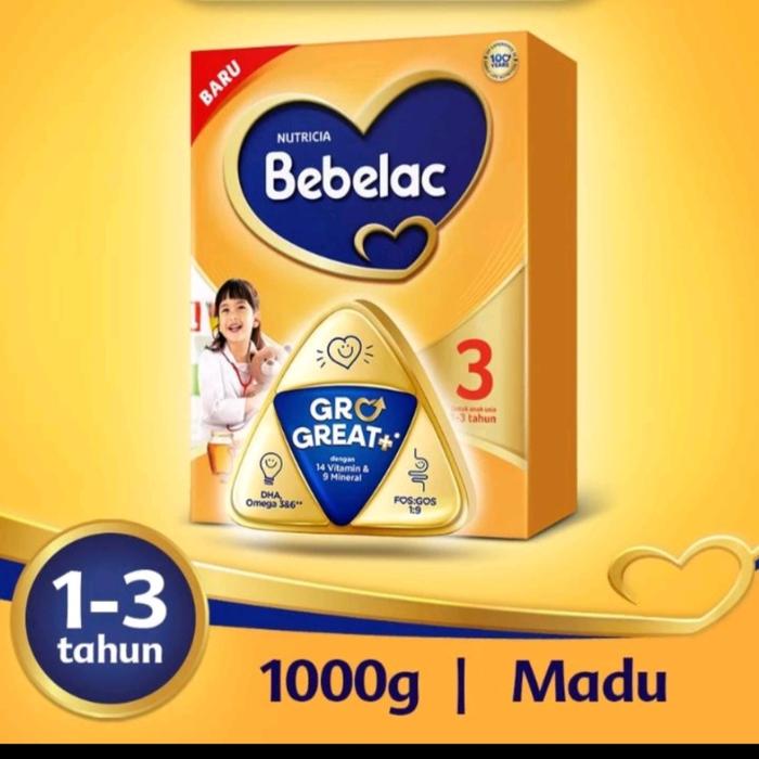 Gambar Bebelac 3 Madu 1000 gram Susu Pertumbuhan Bubuk Nutricia dari Templuk undefined Tokopedia