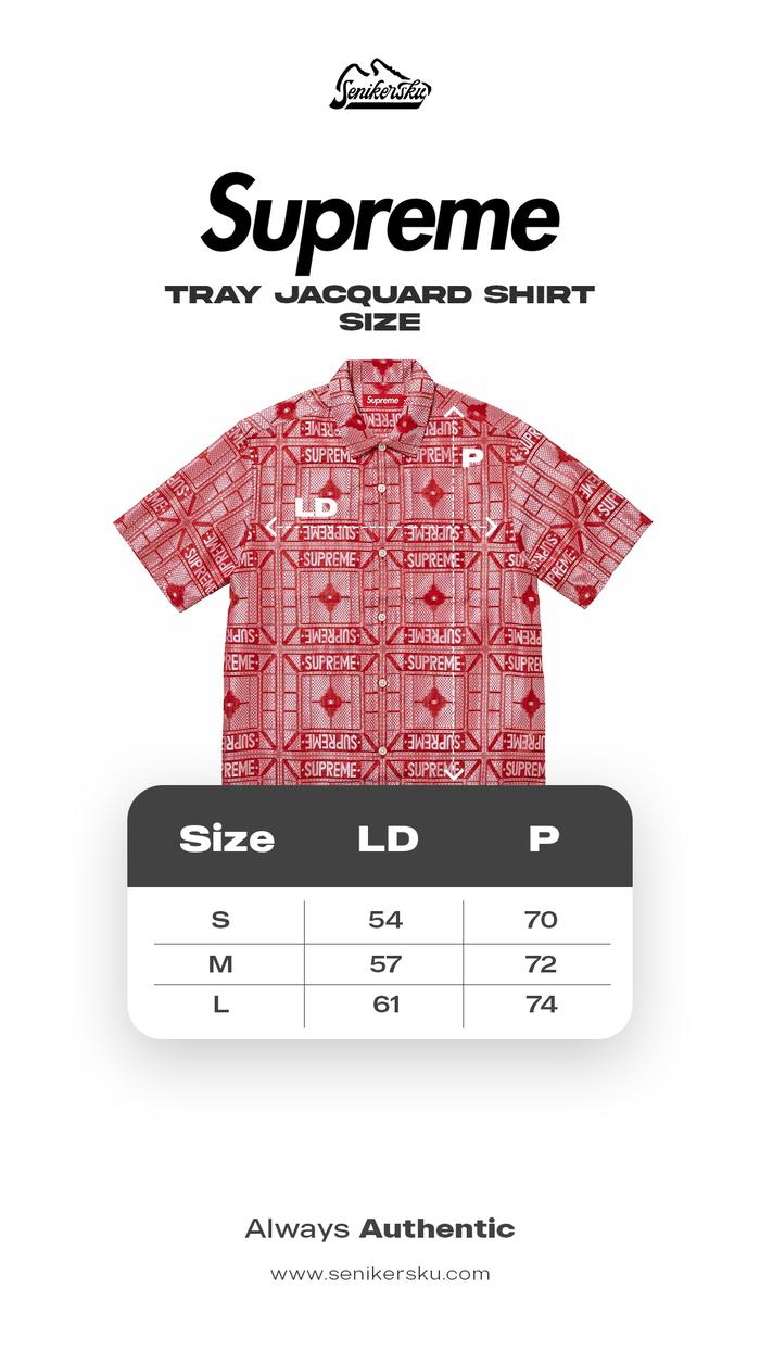 Supreme Tray 挽く Jacquard S/S Shirt 