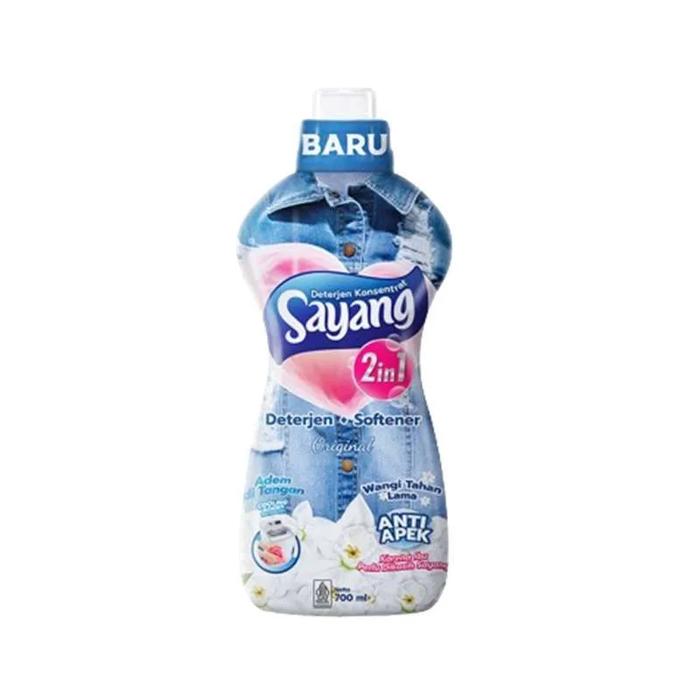 Gambar Sabun Deterjen Softener Pewangi Pakaian Cair Liquid Detergent 700ml Sayang Promo Sabun Mesin Cuci - Biru Original dari Lucky Luke Merchant undefined Tokopedia