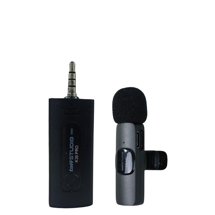 Gambar 2 Mic Wireless Lavalier Microphone Portable Audio Video Recording Mini Mic for iOS Android Live Broadcast Gaming Phone Microfonoe - 1 mic dari KINGSMALLL undefined Tokopedia