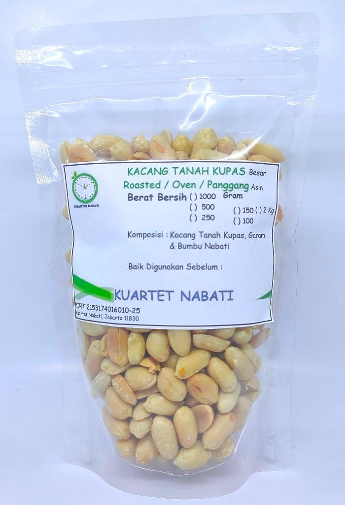 Gambar Kacang Tanah Kupas - Oven - Panggang - Rasa Asin - Vegan 250 Gr - Sedang dari Minimarket Kesehatan Vegan undefined Tokopedia