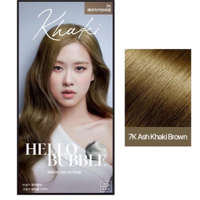 Gambar MISE EN SCENE HELLO BUBBLE  FOAM HAIR COLOR ORI - 7k ash brown dari canntik smart undefined Tokopedia