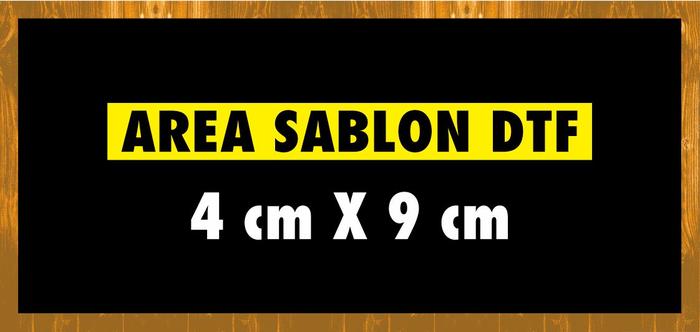 Gambar Sablon Setrika DTF Sablon Tulisan Logo Gambar Desain Suka-suka Custom bebas Kaos - 4 x 9 cm dari Dino One Shop undefined Tokopedia