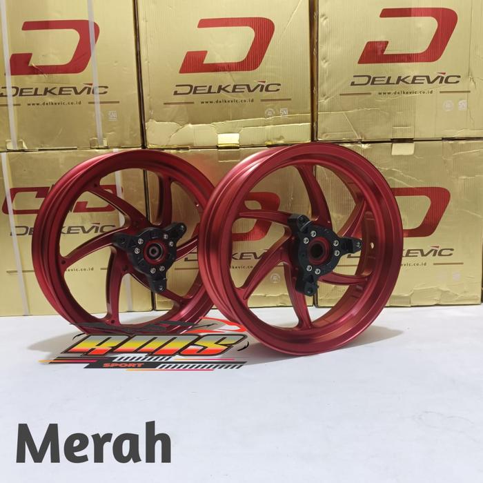 Gambar NEW Velg Delkevic Six Star All New Yamaha Nmax 155 Depan belakang - Merah, Nmax 2020/2023 dari RMS-88 undefined Tokopedia