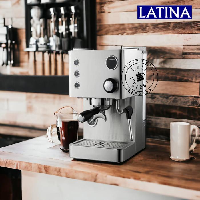 Gambar Mesin kopi Espresso Latina ALTRO dengan Timer & Temperatur display - Silver dari Alat Kopi Bandung undefined Tokopedia